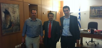 Συνάντηση με τον Αντιπεριφερειάρχη Κορινθίας κ. Γιώργο Δέδε και τον Υφυπουργό Παιδείας κ. Θεόδωρο Παπαθεοδώρου